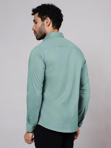 Image of Beyoung Cotton Plain Regular Fit Shirt for Men | Full Sleeve | Formal Shirt | Classic Collar Cotton