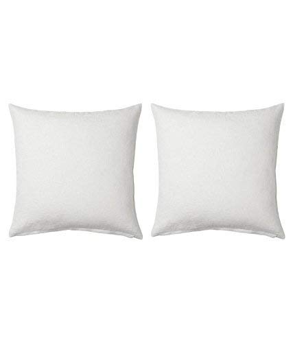 Image of THE HOME STYLE Cotton Vaccum White Cushion Fillers (24 x 24 INCH, Set of 2)