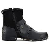 COWSDELLA Mężczyźni Buty Zimowe Zamek Błyskawiczny Prawdziwa Skóra do Kostki Bojowe Motocykl Męskie Chukka Boots