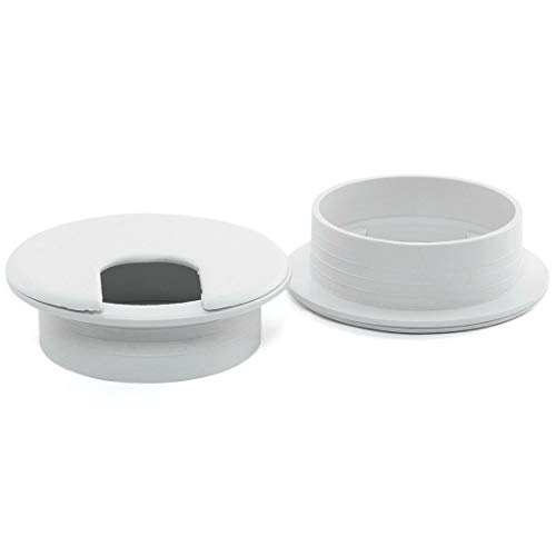 2pcs 2 Inch Desk Wire Cord Cable Grommets Hole Cover for Office PC Desk Cable Cord Organizer Plastic...