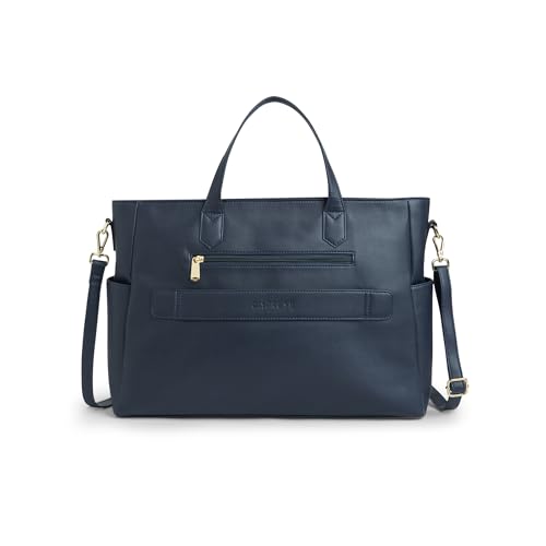 Image of Caprese Bow 15.6 Inch Large Laptop Bag for Women with Adjustable & Detachable Straps | Stylish, Durable, and Spacious with Multiple Compartments for Work, Travel, and Everyday Use