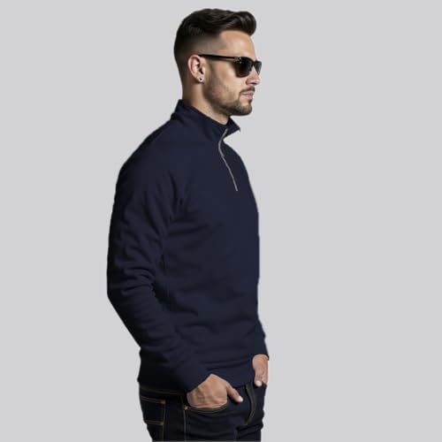 Image of FASHION AND YOUTH Premium Stylish Half Zipper Sweatshirt