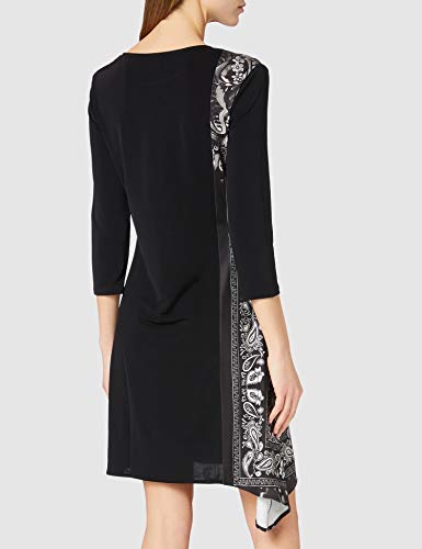 Desigual Women's Woman Knit Dress 3/4 Sleeve, Black, Large #TOP2