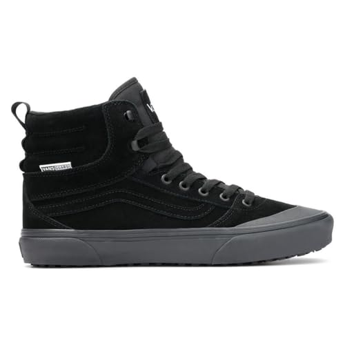 Vans Vans Men's Ashwood Hi Decon Shoe | High Top Fashion Sneakers with Padded Ankle Support, Suede/Canvas Black/Black, 11
