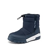 DREAM PAIRS Boys Girls Winter Snow Boots Slip Resistant Outdoor Cold Weather Boots with Faux Fur Lining,Size 13 Little Kid,Blue,KKUMSB2503