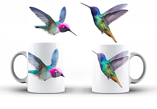 Navy Blue Colibri Taza Cafetera - Barro Alta Temperatura - Single Clay Mug main image 1