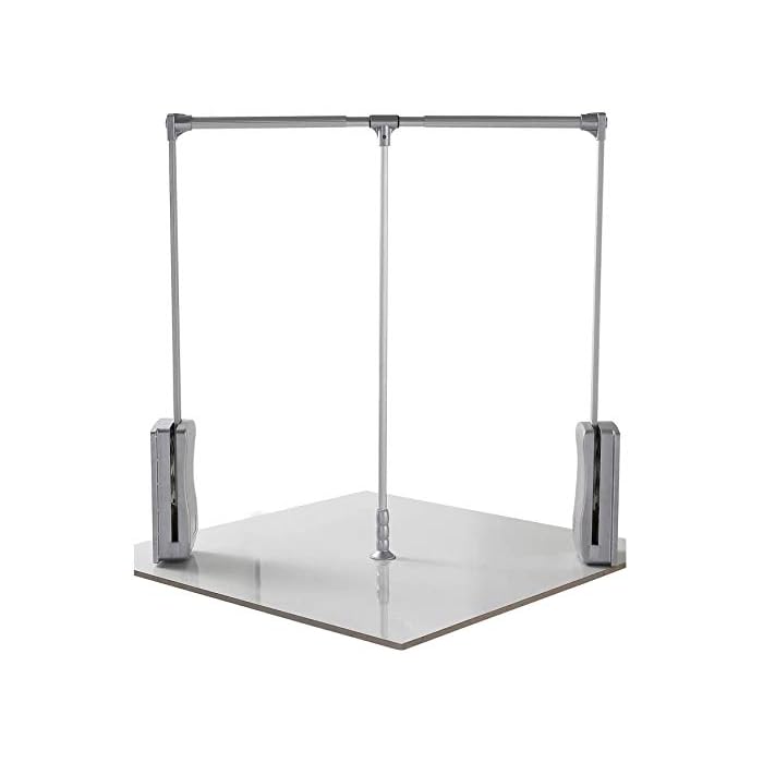 Buy uyoyous Pull Down Closet Rod Aluminum Adjustable 3546.7 Inch Heavy