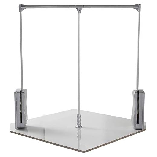 uyoyous Pull Down Closet Rod Aluminum Adjustable 35-46.7 Inch Heavy Duty Closet Pull Down Rods Hanger for Hanging Clothes Wardrobe Lift Rail Organizer Storage System Side Mounted Expanding Tubing