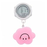 Cronómetro portátil digital para enfermera: con una forma encantadora, este reloj de bolsillo es un regalo impresionante y único para un que trabaja en el hospital, pequeño reloj retráctil para enfermeras