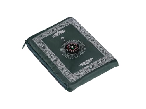 Tapete de oración de viaje con brújula verde miniatura 1