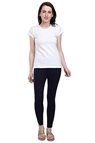 Image of Plus Size Slub Lycra Trouser Cigarette(Pencil) Pants Sizes(26 to 44)