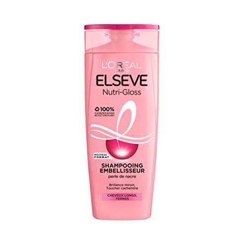 L'Oréal Paris Elseve Nutri-Gloss Shampoing Embellisseur Brillance pour Cheveux Ternes 1 Unité