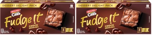 Image of Britannia Cakes Fudge It Chocolate Brownie, 120 g (Pack of 2)
