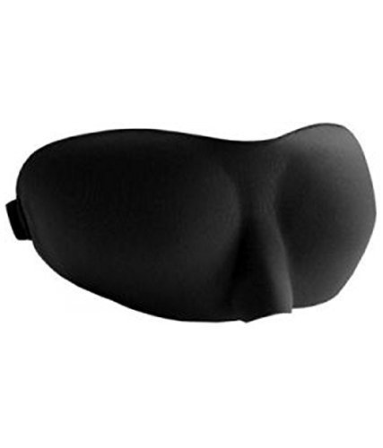 CHANCY Molded Luxury Silky Soft 3D Sleeping EYE Mask, Smooth Blindfold Sleep in Day/Night,Comfort Eye Shade Cover for Travel, Meditation, Yoga, Power Nap, Block Out Light Mask Men Women(Black)