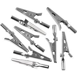 Crocodile Clips 5A Silver Pack of 20