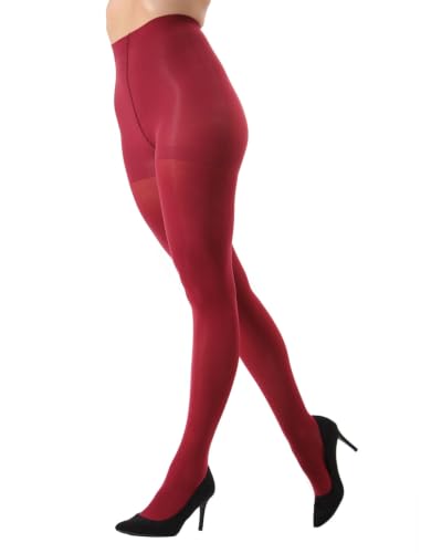 Image of MeMoi Perfectly Opaque Tights, Comfortable and Smoothing Control Top Tights, 40 Denier Opaque Finish - Sizes S-Q2