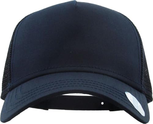 Image of KBETHOS Classic 5 Panel Cotton Twill Mesh Trucker Cap with Adjustable Snapback