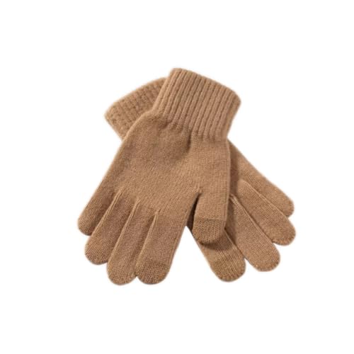 Guantes táctiles de lana contra el clima frío y gris