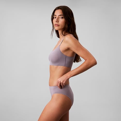 Image of Calvin Klein Women's Invisibles Comfort Seamless Adjustable Skinny Strap Bralette Bra