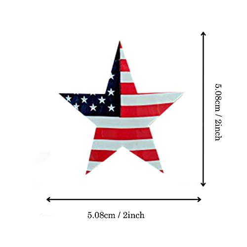 Fundraising For A Cause | American Flag Star Stickers - Patriotic American Flag Star-Shaped Stickers For 4Th Of July, Memorial Day, And Veteran's Day (1 Roll Of 250 Stickers) #TOP2