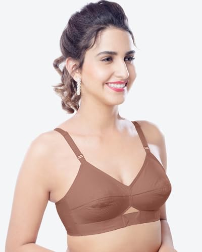 Image of Brida Kavya Xtrasoft Cotton Round Stitch Minimizer Bra - Full Coverage, Plus Size