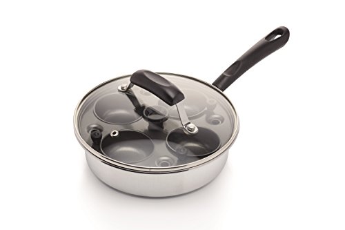 KitchenCraft Carbon Steel, 4-egg, Non-Stick Poached Egg Maker