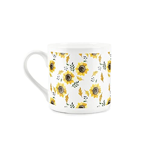 Purely Home Yellow Sunflowers Mug - Floral Bone China Cup Tea/Coffee Present Gift, 1 Mug - Image 2