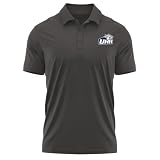 University of New Hampshire Men's Polo Left Chest Logo, Charcoal, L