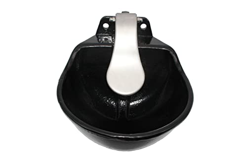Homcare G2.5L Extra Large Livestock Push-Paddle Automatic Metal Waterer,Cast Iron Water Trough For Livestock,Livestock Water Bowl,Heavy Duty Auto Drinking Metal Troughs For Horse,Cattle,Goat,Pig,0.55 Gal thumb #1