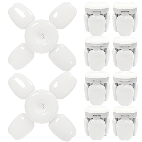 TTiiLoe 40W Garage Light with 4+1 Deformable Panels, 6000K Ultra Bright LED Ceiling Light Fixture, E26/E27 Screw-in Shop Lighting for Basement Attic Workshop Barn Warehouse, 10 Pack