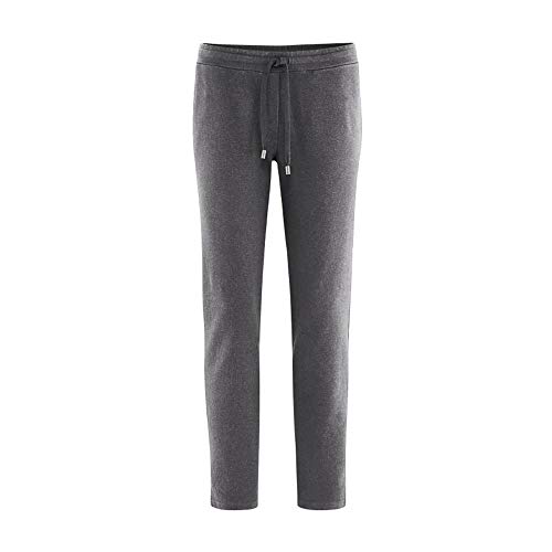 Preisvergleich Produktbild HempAge Damen Jersey-Hose aus Hanf und Bio-Baumwolle, Anthrazit, XL