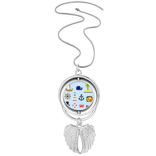 Collier pendentif ailes d'ange chasse au trésor idée cadeau pour aventurier