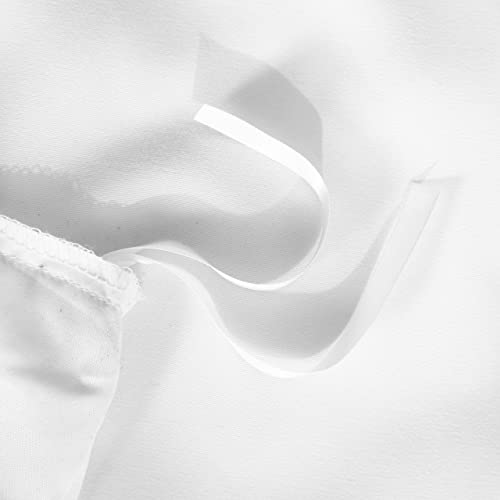 Ntbay 100% Brushed Microfiber Twin Duvet Cover Set, 2 Pieces Super Soft White Bedding Set, Solid Color Zipper Comforter Cover With Ties And Pillow Sham #TOP5