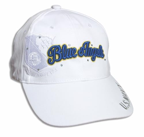 Gorra bordada blanca con pedrería para mujer miniatura 3