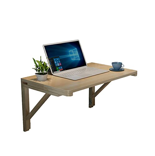 Bureau flottant en bois robuste table murale durable pour maison et bureau