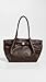 JW PEI Women's Hana Faux Leather Medium Tote Bag, Dark Brown, One Size