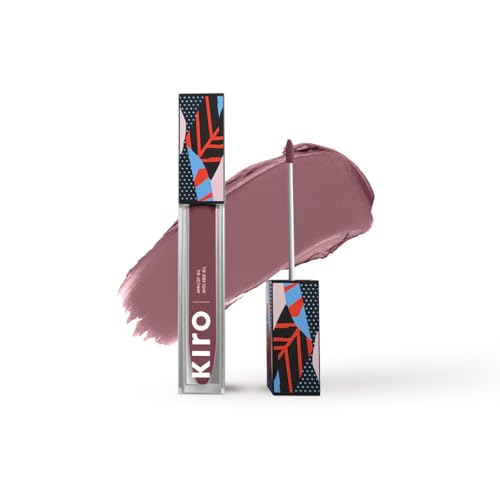 Kiro Non-Stop Airy Matte Liquid Lipstick – Brown Sugar, 5ml | Super-Pigmented, Long-Lasting, hydrating | Waterproof, Smudge-Proof, Lightweight | Infused with Avocado & Apricot Oil