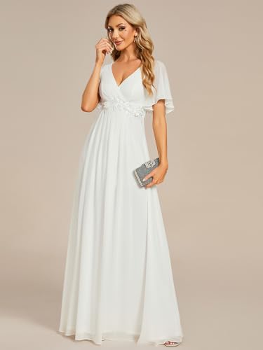 Image of Ever-Pretty Womens V Neck Applique Mother of the Bride Dresses Formal Dress