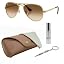 Polished Arista Gold Frame | Clear Gradient Brown Lens