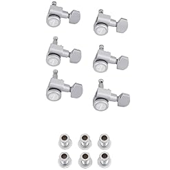 Fender 099-0818-000 Mécanique American Deluxe Strat Locking Par 6 Chrome brossé - Les Beatles, Paul McCartney, John Lennon, RIngo Starr, George Harrison Fender 099-0818-000 Mécanique American Deluxe Strat Locking Par 6 Chrome brossé – Image 3