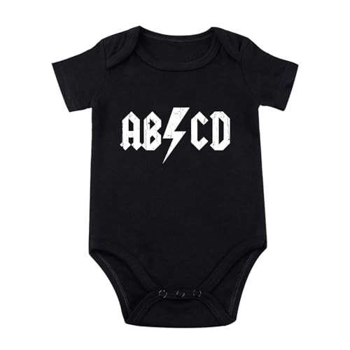 ABCD Baby Bodysuit Newborn Bodysuit Boy Funny Baby Clothes Rock Band Babies Clothes Infant