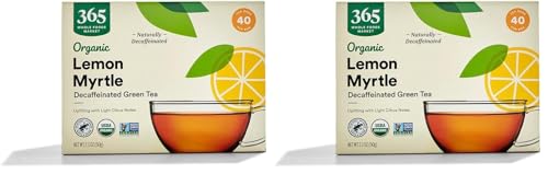 Image of 365 by Whole Foods Market, Organic Decaffeinated Green Tea with Lemon Myrtle (40 Tea Bags), 2.1 Ounce (pack of 24)