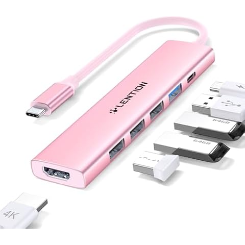 Adaptateur LENTION Hub USB C 6-en-1 Cover