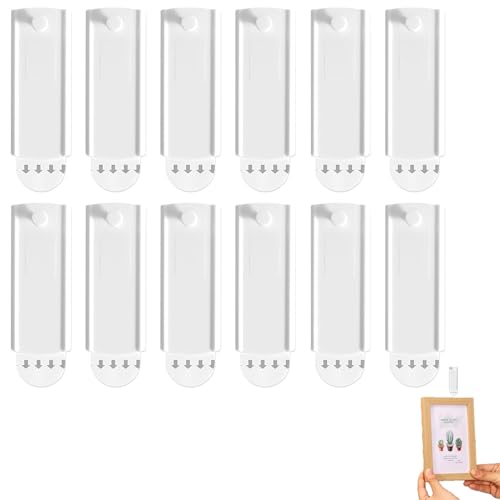 DAAIZIII 12 stuks zelfklevende spijkers voor fotolijsten, zelfklevend, Tesa kleefspijker, muur, afneembaar, foto's bevestigen zonder boren
