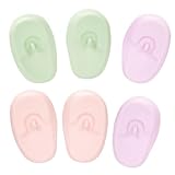 [DECOMELODY] 3組 染毛用シリコンイヤーカバー 耐水耳プロテクター ヘアカラーリング時の耳保護 柔軟で破損しにくい素材 携帯便利で家 サロン両