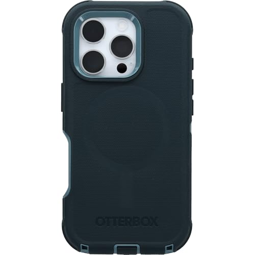 Image of Otterbox Defender MagSafe iPhone 16 Pro Case, Sagebrush - Green, US Military MIL Standard Certified