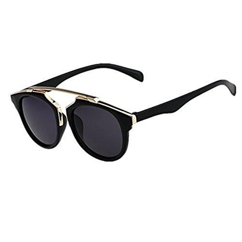 Shiratori Classic Rimsless Lens Woman's Brand Sunglasses 100% UV Protection (black)