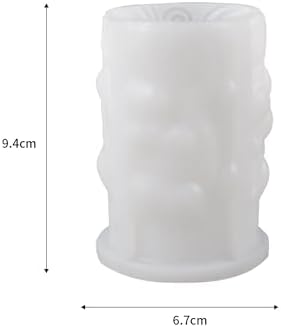 Silicone Curved Flower Resin Mold - Spiral & Cylinder Molds for Resin Casting & Candle Making