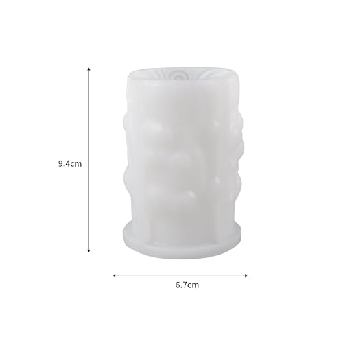 Silicone Curved Flower Resin Mold - Spiral & Cylinder Molds for Resin Casting & Candle Making