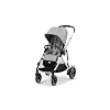Cybex e-Gazelle S Electronic Assist Stroller Gazelle S Single-to-Double Electric Stroller, Smart Assist, Rocking Mode, 20+ Configurations & Compact Fold, Silver Frame with Stone Grey Seat